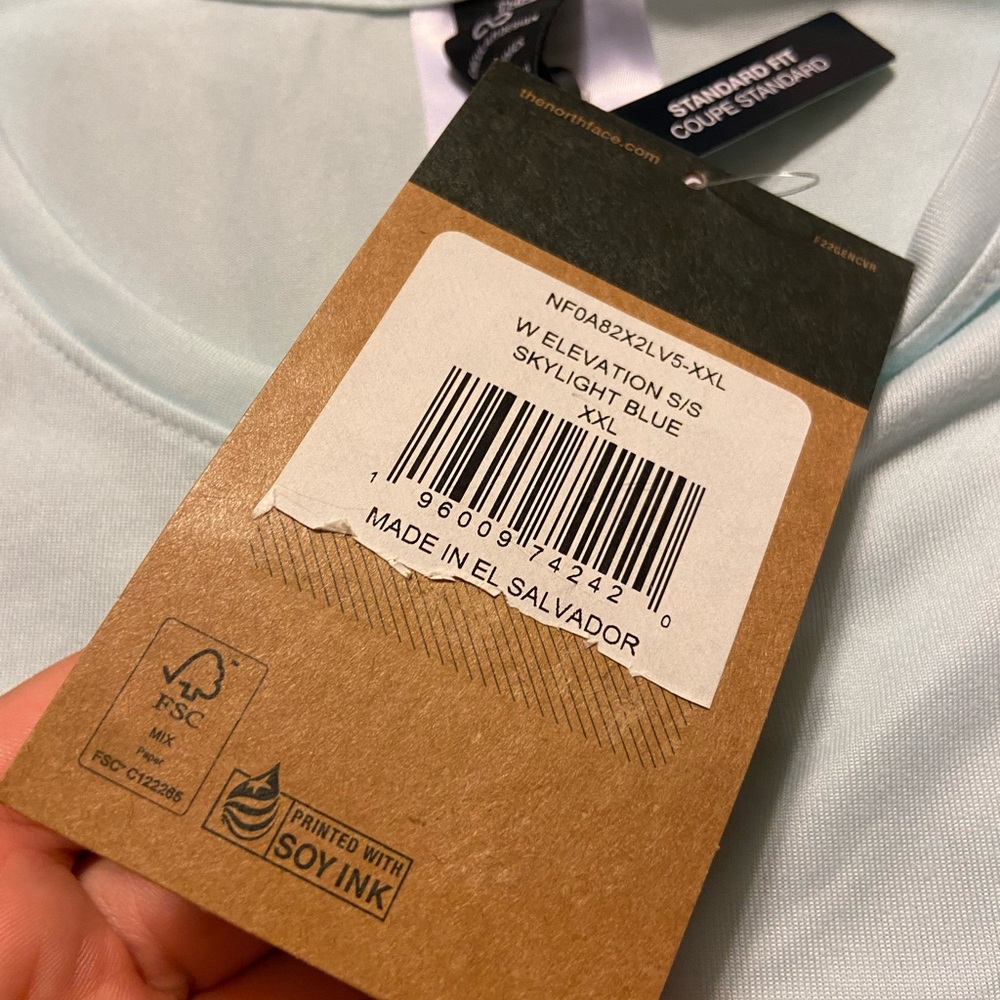 NWT! The North Face women’s XXL elevation skylight blue shirt - Picture 6 of 12